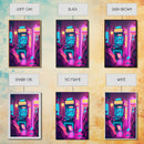 Game Room Decor, Framed Canvas Print, Synthwave Arcade, Boys Room, Gamer Gift, Gaming Wall Art, Video Game Posters, Teen Room