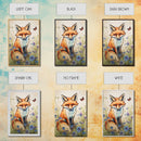 Red Fox Wall Art, 24" x 36" Wall Art, Woodland Spring Decor, Canvas Wall Hanging, Rustic Farmhouse Decor, Modern Farmhouse Art