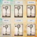 Rustic Farmhouse Home Decor, Windmill Photography Photo Print Art, Rustic Industrial Farmhouse Wall Art Picture, Country Landscape Picture
