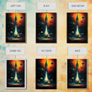 Cosmic Horror Space Exploration Poster Canvas Print, Scifi Wall Art, ready to hang wall art