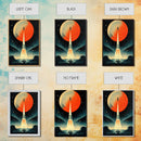 Art Deco Style Spaceship, Space Exploration, Science Fiction / SciFi Canvas Print, Ready to Hang Wall Art by NuevArt