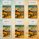 Watercolor of a Desert Landscape, Arizona Southwest Art, Framed Canvas Print, Landscape Painting