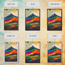 Surreal Rainbow Mountain Landscape, Framed Canvas Print