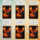Phoenix Print on Canvas , Floating Frame, Modern Wall Art, Extra Large Canvas Wall Art, Rebirth and Renewal