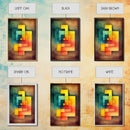 Framed Canvas Print Wall Art Set Color Blocks Abstract Shapes Illustrations Mid Century Modern Wall Art Boho Decor Abstract Wall Art