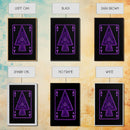 Neon Lights Purple Ace Of Spades Wall Decor, Poker Wall Art, Cards, Minimalist Print, Wall Decor, Canvas Print, Wall Art, Framed Canvas