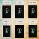 3D Light Bulb Wall Art, Neon Lights Art, Teal, Pink, Minimalist Print, Wall Decor, Canvas Print, Wall Art, Framed Canvas