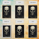 Skull Decor, Charcoal Drawing, Gothic Decor, Human Skull, Canvas Print, Wall Art, Vertical Art, Dark Wall Art, Moody Wall Art, Indie Art