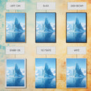 Iceberg Wall Art, Iceland Wall Art, Seascape Wall Print, Canvas Print, Wall Art, Vertical Art, Gift For Family, Above Couch Wall Art