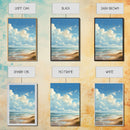 Beach Wall Print, Ocean Wall Art, Seashore, Seascape Art, Canvas Print, Wall Art, Vertical Art, Gifts For Grandma, Bedroom Prints