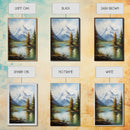 Lake Wall Art, Mountains Wall Print, Nature Landscape Print, Canvas Print, Wall Art, Vertical Art, Bedroom Prints, Home Decor Prints
