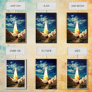 Space Rocket Wall Art, Space Art, Science Art Print, Spaceship Art, Canvas Print, Wall Art, Vertical Art, Unique Gift, Nerdy Home Decor