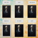 Gothic Victorian Skeleton Portrait, Framed Canvas Print, Halloween Art, Oil Painting, Halloween Canvas