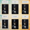 Skeleton In A Bowler Hat, Renaissance Skeleton, Framed Canvas Print, Gothic Halloween Decor, 1920s Style Art Deco Horror Art