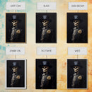 The Dapper Skeleton, Spooky Halloween Wall Art, Canvas Print, Framed Halloween Canvas Print, Dark Academia, Goth Art
