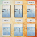 framed ocean art | beach wall art | framed wall art | living room wall decor | abstract landscape art | 3 Piece Art | Triptych Painting