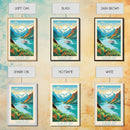 Glacier Bay National Park Travel Poster Art, Canvas Print Wall Art, Alaska Travel Art, Midcentury Modern Travel Decor, MCM Wall Art