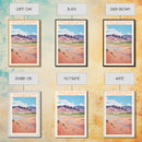 Great Sand Dunes National Park Colorado Travel Art, National Park Print, Minimalist Travel Art, Midcentury Modern Style Landscape Painting