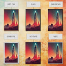 Art Deco Scifi Art, Science Fiction Space Ships, 3 Piece Wall Art, Ready To Hang Canvas Print, Cool Unique Mancave wall Art Decor