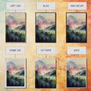Dramatic Watercolor Sunset Landscape Abstract, Landscape Art, 3 Piece Canvas Decor, 3 Piece Wall Art, Ready To Hang Canvas Prints