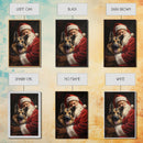 Santa Claus And His German Shepherd, Christmas Wall Art, Dog Gift, Christmas Dog, Winter Wall Art, Santa Decor, Santa Art Print, Cute Dog