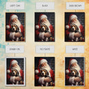 Santa Claus and his Beagle, Cute Dog Art, Framed Canvas Print, Christmas Art, Christmas Decor, Christmas Art Print, Christmas Wall Art