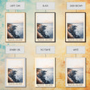 Block Island, Rhode Island,United States Watercolor Print, Vacation Gift, Rhode Island,United States Wall Art, Beach Painting, Beach Decor, Large Wall Art, Wood Frame Art