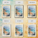 Clear Water Bay, Hong Kong Watercolor Beach Print, Vacation Gift, Hong Kong Wall Art, Framed Canvas Print, Framed Beach Painting