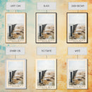 Dunwich Beach, United Kingdom Watercolor Beach Print, Vacation Gift, United Kingdom Wall Art, Framed Canvas Print, Framed Beach Painting