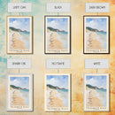 Freshwater Beach, Australia Watercolor Beach Print, Vacation Gift, Australia Wall Art, Framed Canvas Print, Framed Beach Painting
