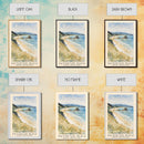 Kaiteriteri Beach, Nelson, New Zealand Watercolor Print, Vacation Gift, Nelson, New Zealand Wall Art, Beach Painting, Beach Decor, Large Wall Art, Wood Frame Art