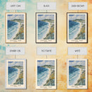 Shoal Bay, Anguila Watercolor Beach Print, Vacation Gift, Anguila Wall Art, Beach Painting, Beach Decor, Beach Painting