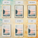 Steinhuder Meer, Germany Watercolor Beach Print, Vacation Gift, Germany Wall Art, Framed Canvas Print, Framed Beach Painting