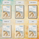 Whitstable beach, United Kingdom Watercolor Beach Print, Vacation Gift, United Kingdom Wall Art, Beach Painting, Beach Decor, Beach Painting