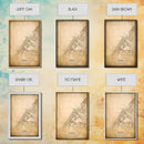 Dubai UAE map print poster or framed canvas, Dubai map print poster canvas, Dubai city map print poster canvas, Vintage Travel Art