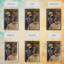 Funny Skeleton Eating A Pizza, Framed Canvas Print, Halloween Decor