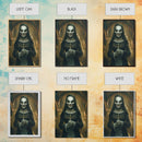 Creepy Nun Canvas Print - Halloween Art, Scary Art, Spooky Home Decor, Creepy Portrait, Gothic Wall Art, Halloween Decor Framed Canvas Print