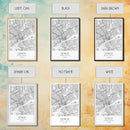 Detroit Street Map, Michigan Map, City Map Art, Minimalist Art, Wall Art, Canvas Print, Wall Art Bedroom, Travel Prints, Gift For Couple