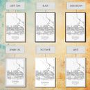 Fontana Street Map, California Map, City Map Art, Minimalist Art, Wall Art, Canvas Print, Unique Wall Art, Travel Décor, Travel Gift For Men