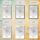 Fresno Street Map, California Map, City Map Art, Minimalist Art, Wall Art, Canvas Print, Bar Wall Art, Teen Gift, Travel Wall Art,