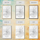 Grand Rapids Street Map, Michigan Map, City Map Art, Minimalist Art, Wall Art, Canvas Print, Black And White, Travel Art, Office Wall Art