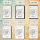 Greensboro Street Map, North Carolina Map, City Map Art, Minimalist Art, Wall Art, Canvas Print, Black And White, Unique Art, Traveler Gift