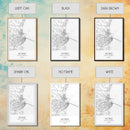 Mobile Street Map, Alabama Map, City Map Art, Modern Art, Wall Art, Canvas Print, Farmhouse Bedroom Art, Mother In Law Gift, Travel Art