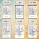 Omaha Street Map, Nebraska Map, City Map Art, Modern Art, Wall Art, Canvas Print, Living Room Wall Art, Travel Gifts For Men, Travel Art