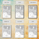 Oslo Street Map, Norway Map, Europe City Map Art, Modern Art, Wall Art, Canvas Print, Bedroom Art, Travelling Gifts, Travel Wall Décor