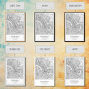 Pittsburgh Street Map, Pennsylvania Map, City Map Art, Minimalist Art, Wall Art, Canvas Print, Boys Room Wall Art, Aviation Gift, Travel Art