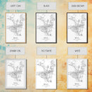 Reno Street Map, Nevada Map, City Map Art, Minimalist Art, Wall Art, Canvas Print, Girls Room Décor, Traveler Gift, Travel Art Print
