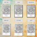 Seoul Street Map, South Korea Map, Asia City Map Print, Minimalist Art, Wall Art, Canvas Print, Travel Gift For Women, Travel Wall Décor