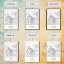 Tacoma Street Map, Washington Map, City Map Print, Modern Wall Art, Wall Art, Canvas Print, Wall Hanging, Housewarming Gift, Travel Art