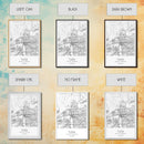 Tulsa Street Map, Oklahoma Map, City Map Print, Modern Wall Art, Wall Art, Canvas Print, Dorm Room Décor, Gift For Husband, Travel Art Print